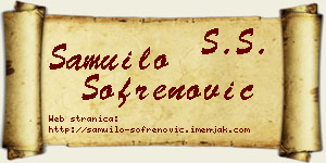 Samuilo Sofrenović vizit kartica